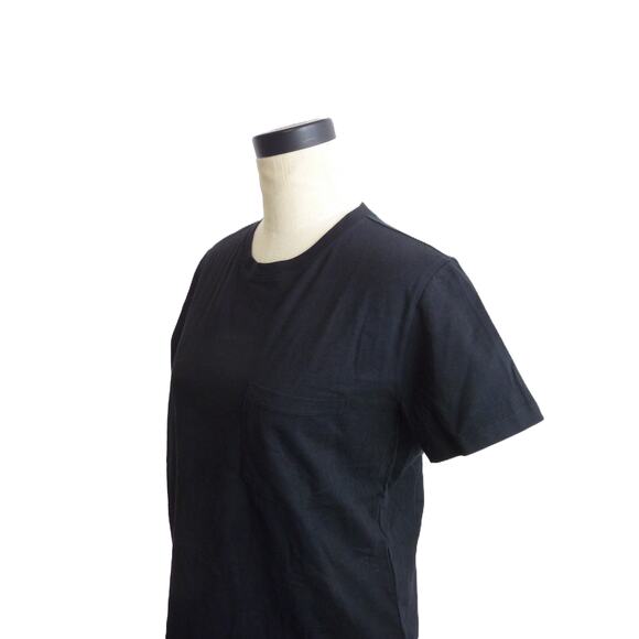 NWT Everlane Organic Cotton Box Cut Pocket Tee Black Short Sleeve Shirt M - Picture 4 of 6